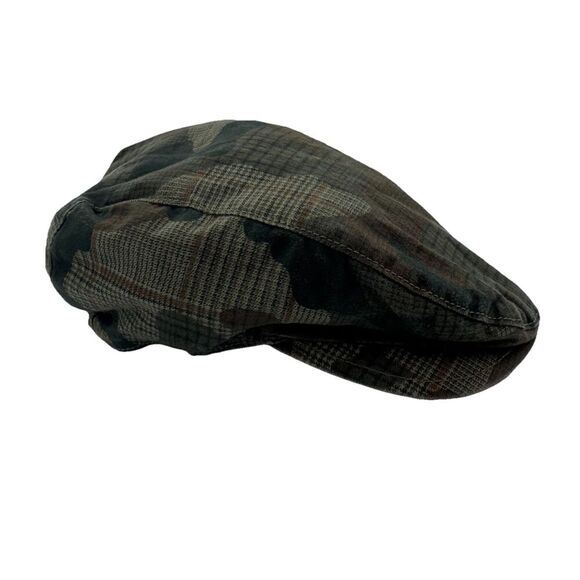 Baby Gap Other - babyGap Baby Newsboy Cap 12-18 Months Brown Camo Plaid Flat Golf Driver Hat
